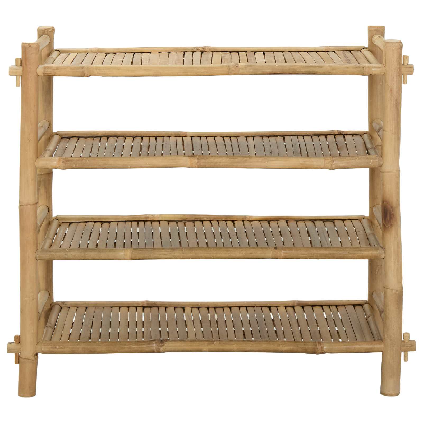 Scarpiera con lo scaffale Naturale 4 ripiani Bambù | homemem39