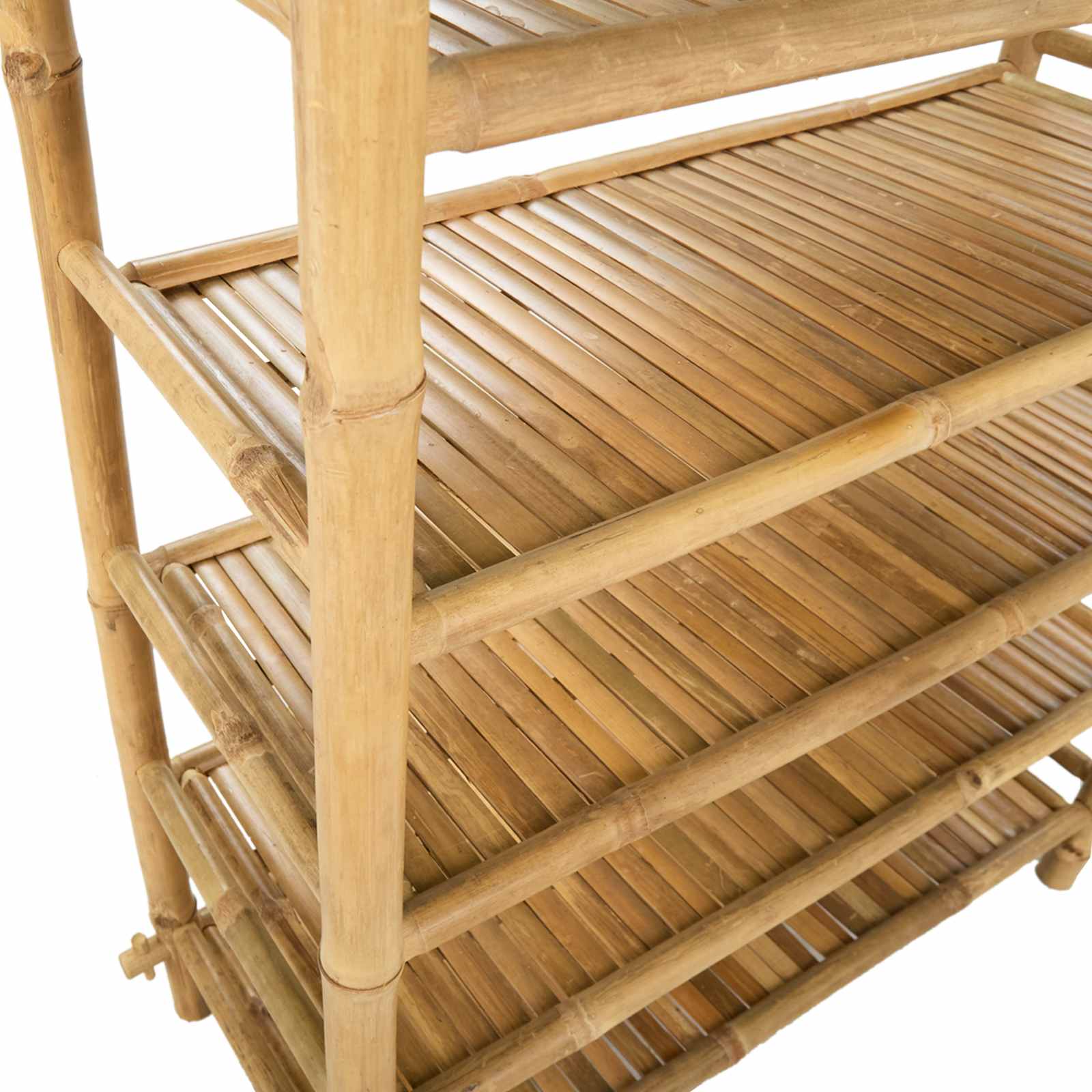 Scarpiera con lo scaffale Naturale 6 ripiani Bambù | homemem39