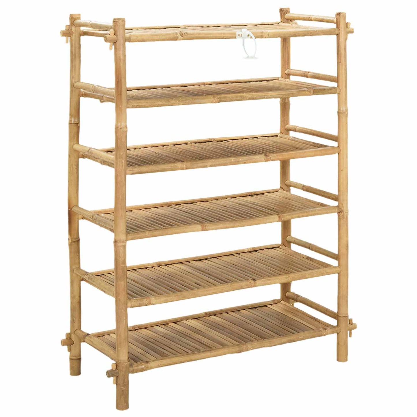 Scarpiera con lo scaffale Naturale 6 ripiani Bambù | homemem39
