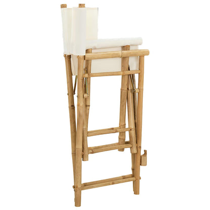 Sedia Direttore Pieghevole 2 pcs Naturale 58 x 48 x 115 cm | homemem39