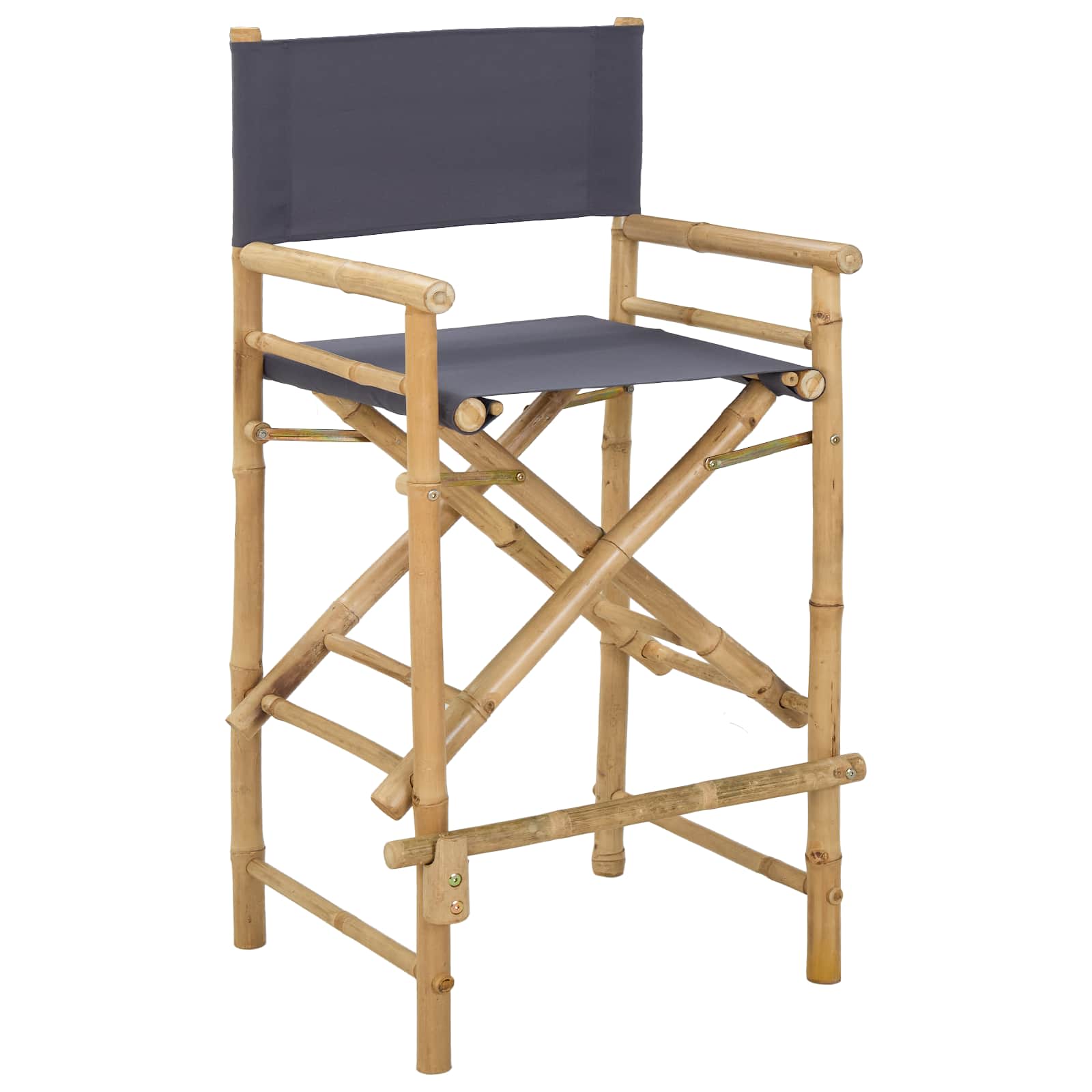 Sedia Direttore Pieghevole 2 pcs Naturale 58 x 48 x 115 cm | homemem39