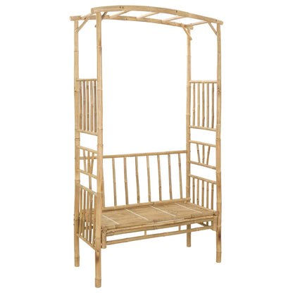 Arco da Giardino con Panchina 115 x 50 x 205 cm Bambù | homemem39