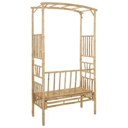 Arco da Giardino con Panchina 115 x 50 x 205 cm Bambù | homemem39