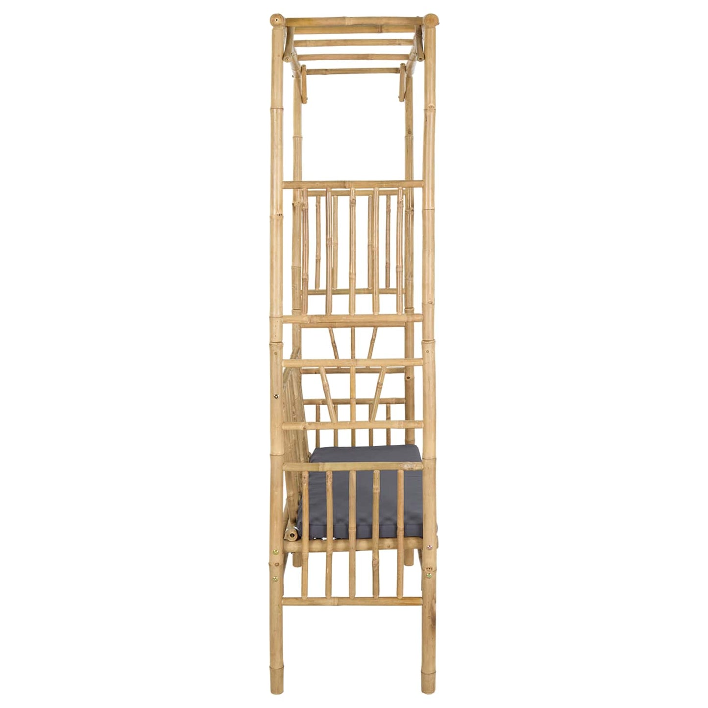 Arco da Giardino con Panchina Grigio Scuro 115 x 50 x 205 cm | homemem39