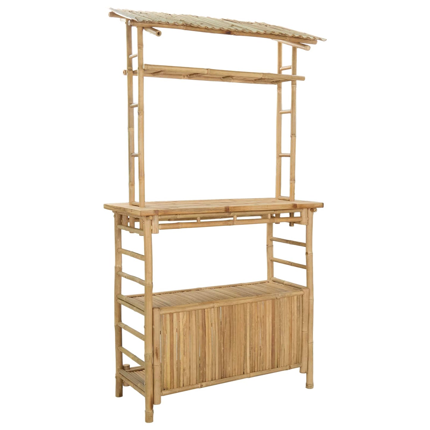 Tavolo da bar da esterno Naturale 110 x 50 x 210 cm Bambù