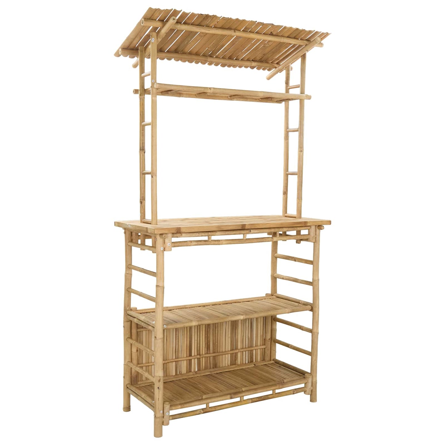 Tavolo da bar da esterno Naturale 110 x 50 x 210 cm Bambù