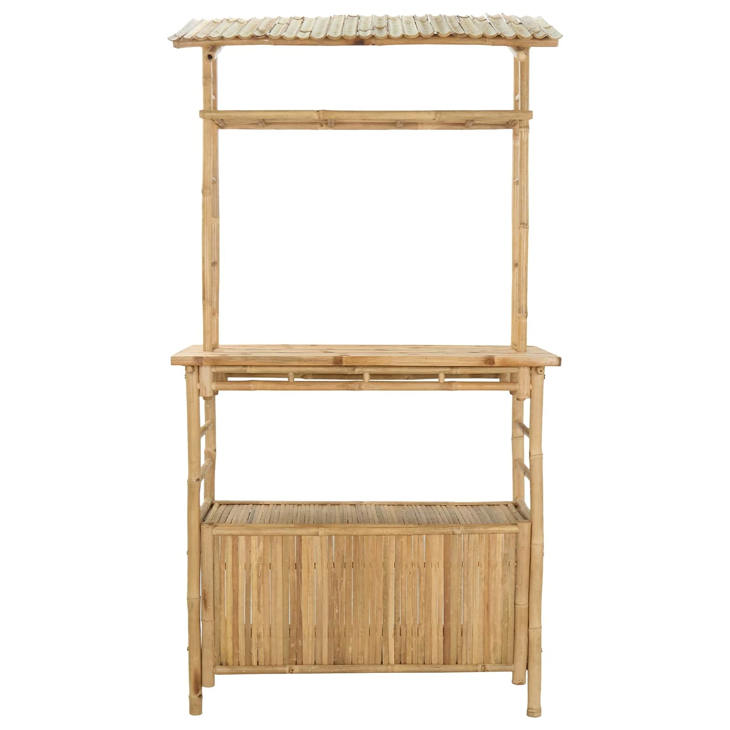 Tavolo da bar da esterno Naturale 110 x 50 x 210 cm Bambù