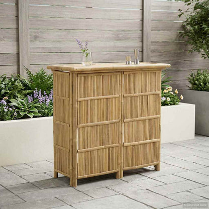Tavolo da bar da esterno Naturale 115 x 55 x 105 cm Bambù
