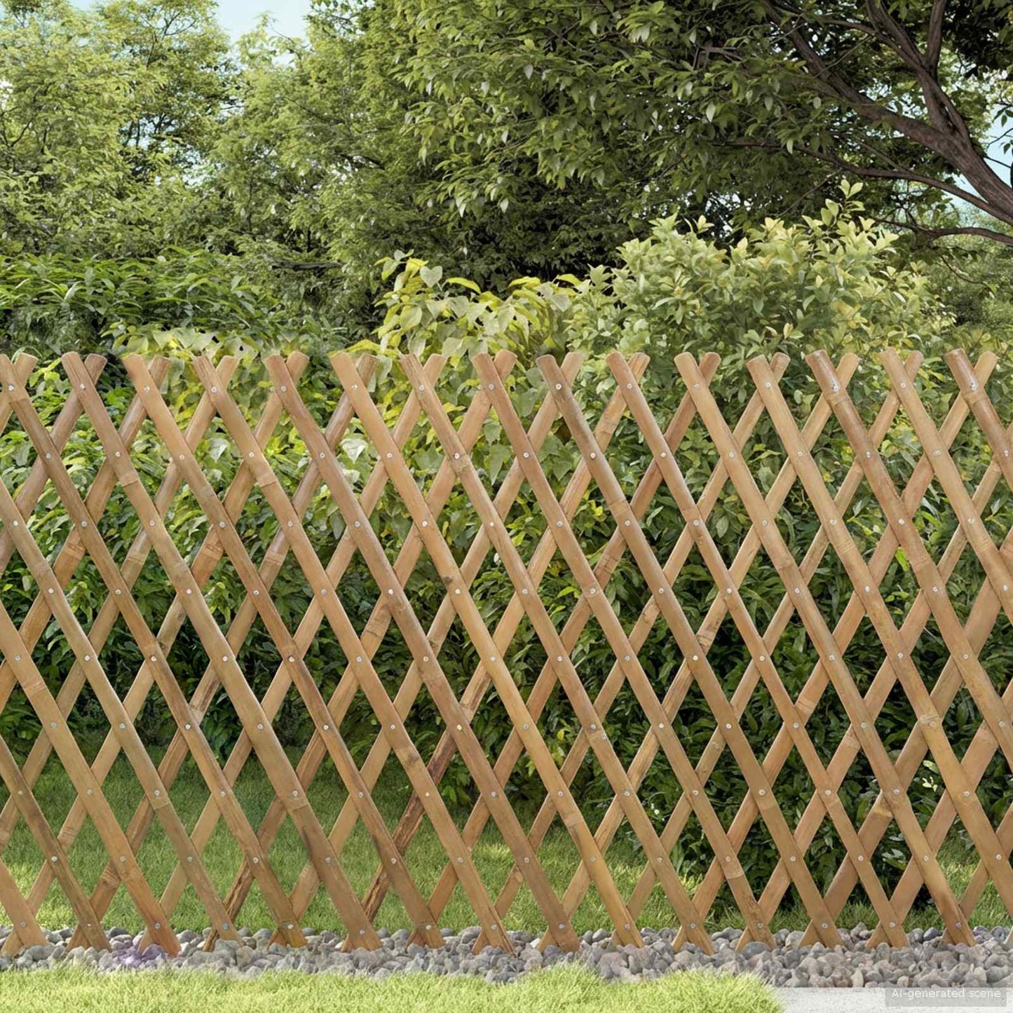 Recinto Trellis Espandibile 2 pcs Marrone Chiaro 100 x 105 cm | homemem39