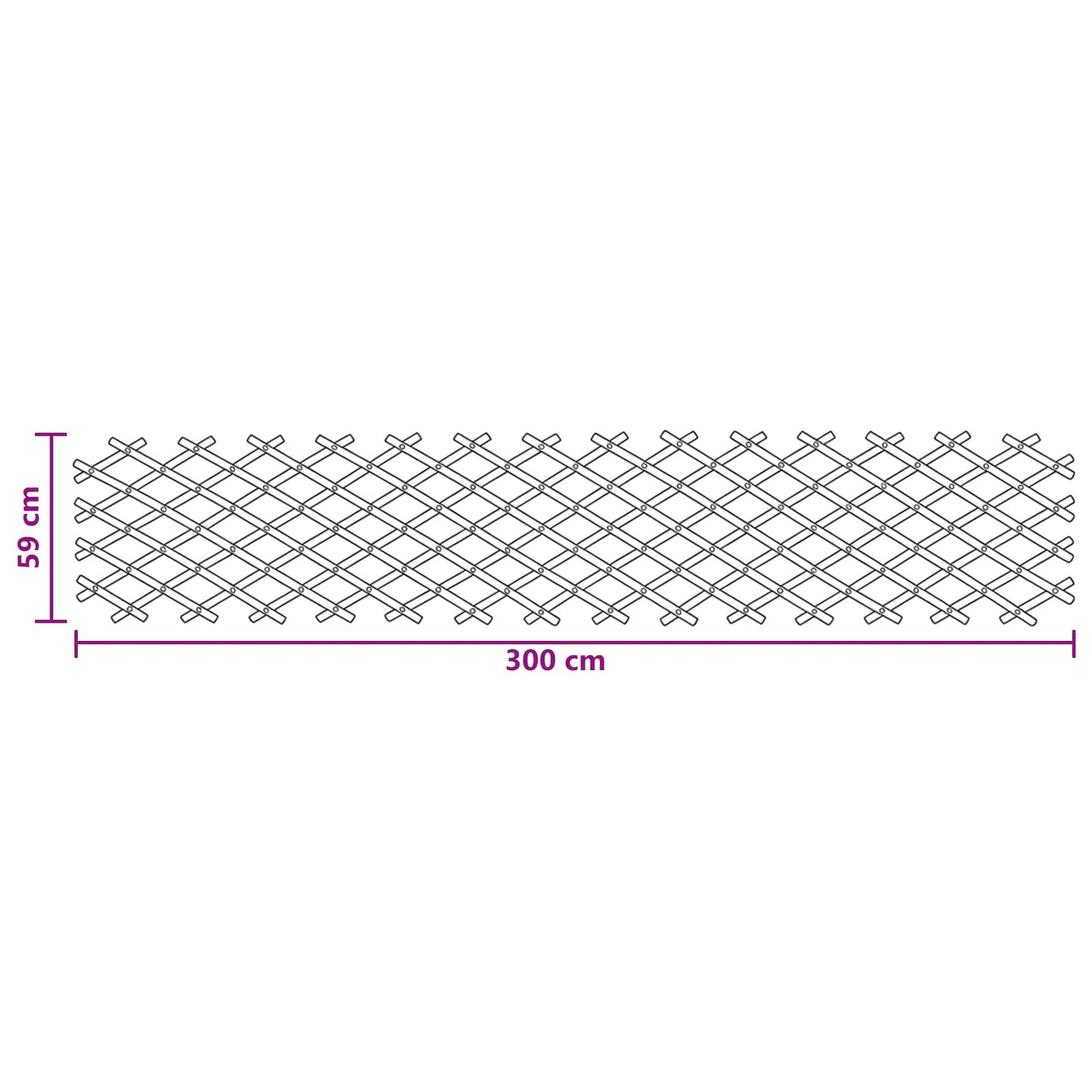 Recinto Trellis Espandibile 2 pcs Marrone Chiaro 100 x 105 cm | homemem39
