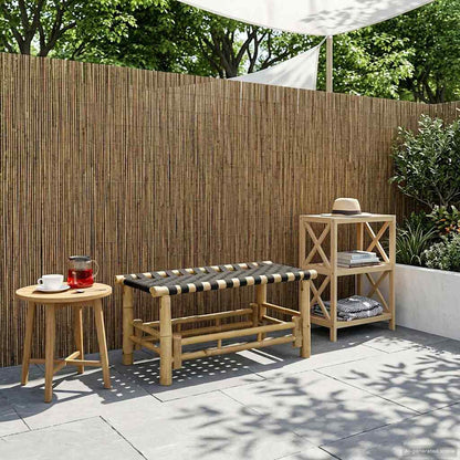 Panchina da giardino Naturale 80 x 38 x 40 cm Bambù | homemem39
