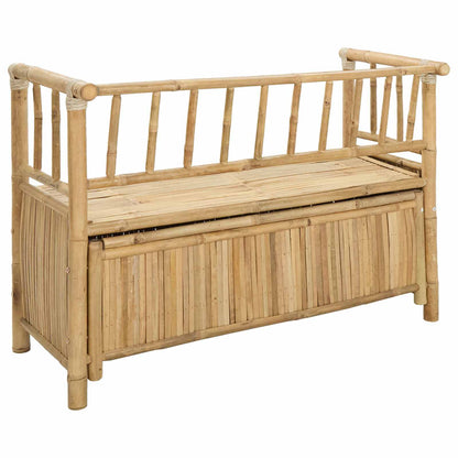 Panca da Giardino con Contenitore Naturale 110 x 47 x 80 cm | homemem39