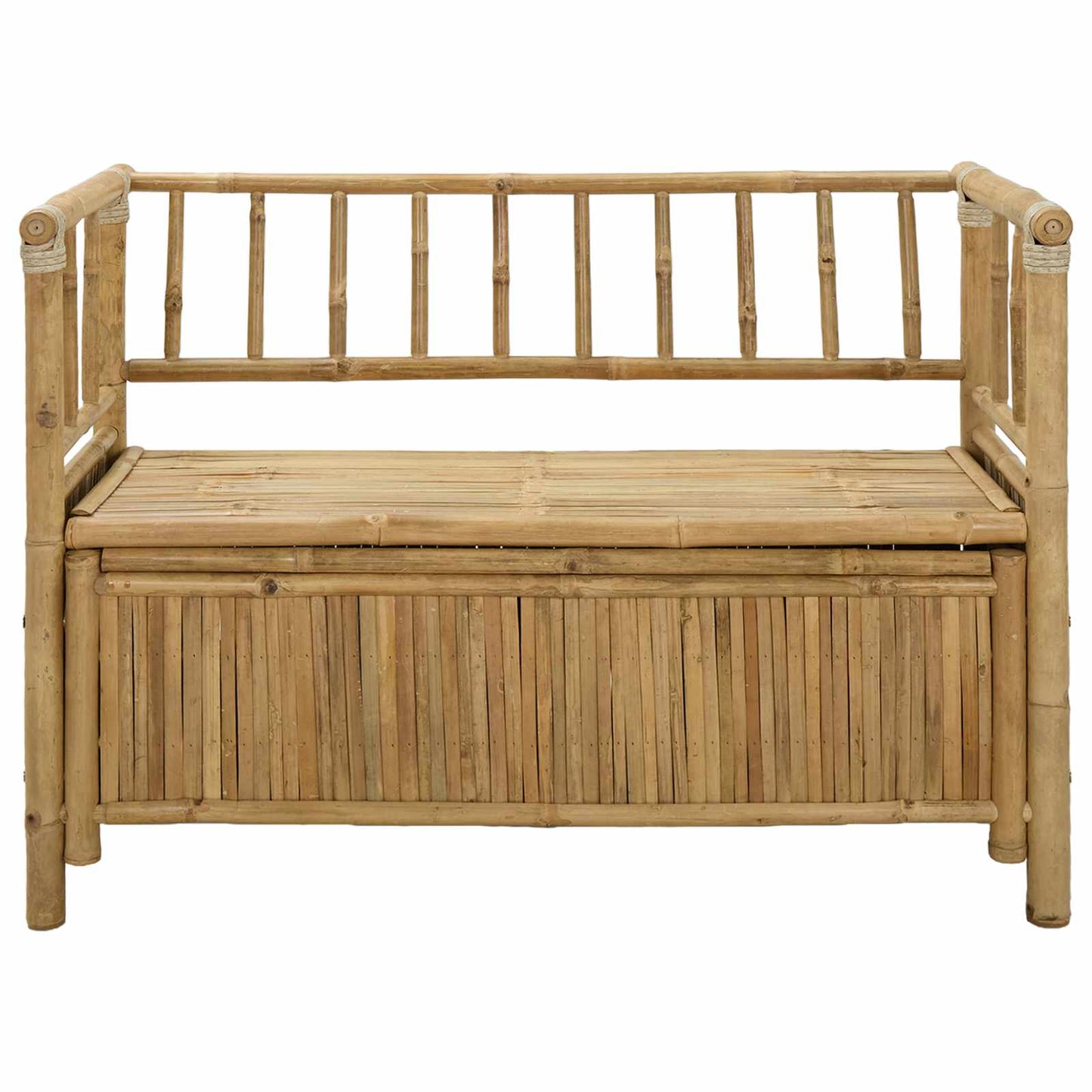 Panca da Giardino con Contenitore Naturale 110 x 47 x 80 cm | homemem39