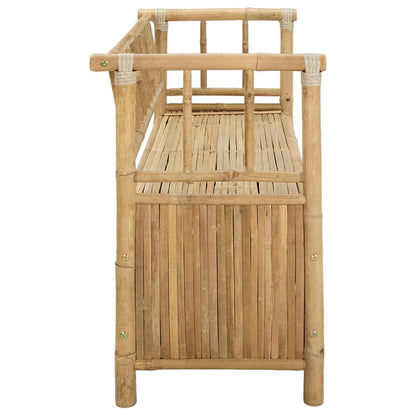 Panca da Giardino con Contenitore Naturale 110 x 47 x 80 cm | homemem39
