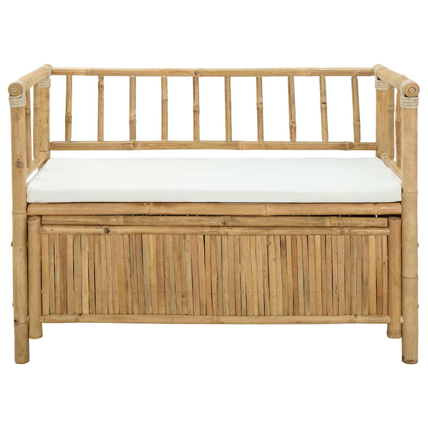 Panca da Giardino con Contenitore Naturale 110 x 47 x 80 cm | homemem39