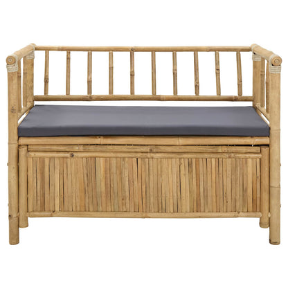 Panca da Giardino con Contenitore Naturale 110 x 47 x 80 cm | homemem39