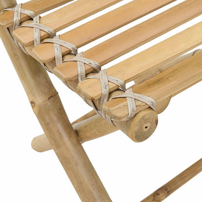 Sedia da Giardino 4 pcs Naturale 42 x 53 x 90 cm Bambù | homemem39
