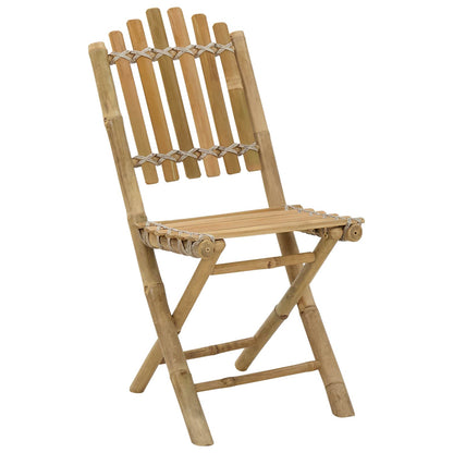 Sedia da Giardino 4 pcs Naturale 42 x 53 x 90 cm Bambù | homemem39