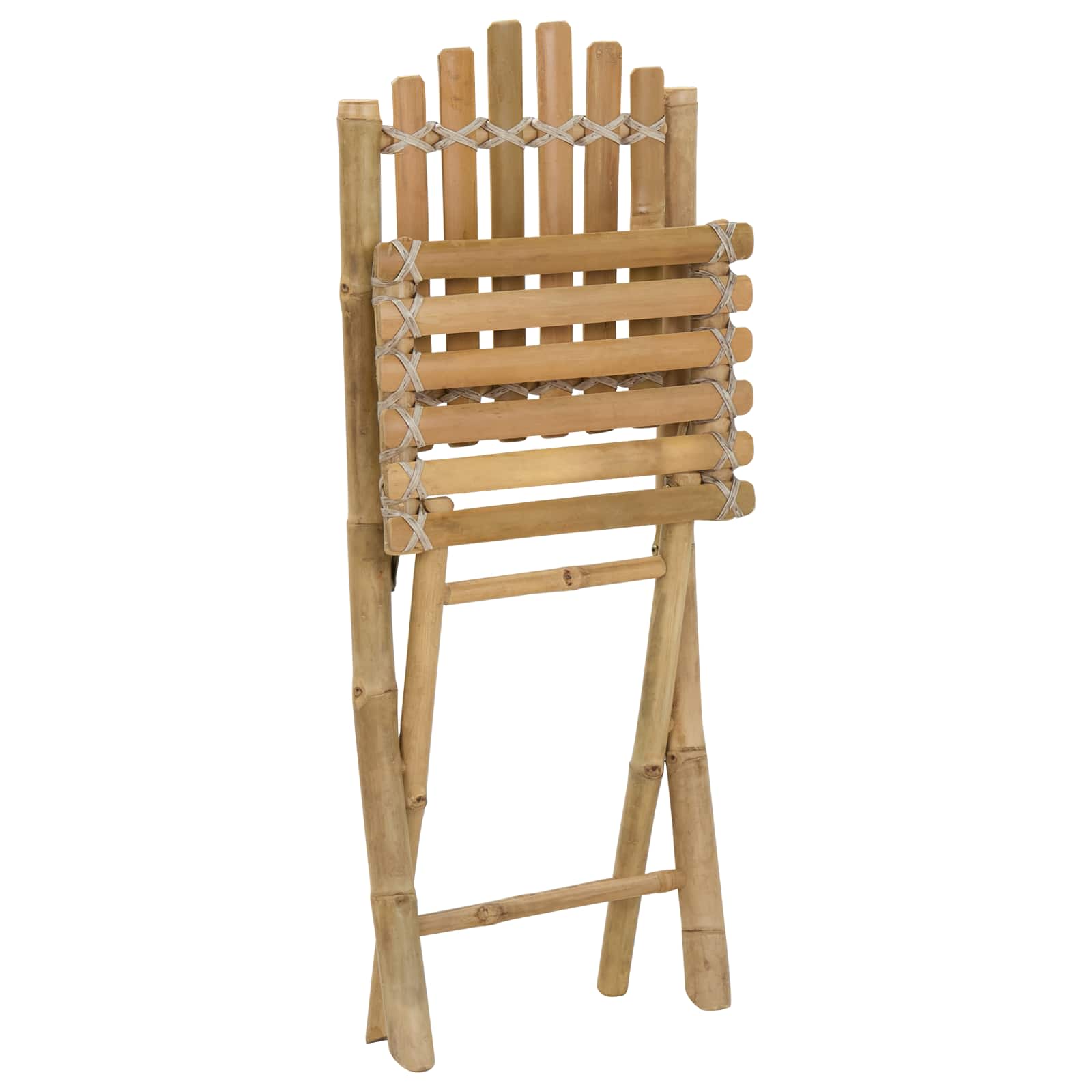 Sedia da Giardino 4 pcs Naturale 42 x 53 x 90 cm Bambù | homemem39