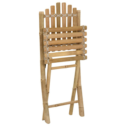 Sedia da Giardino 4 pcs Naturale 42 x 53 x 90 cm Bambù | homemem39