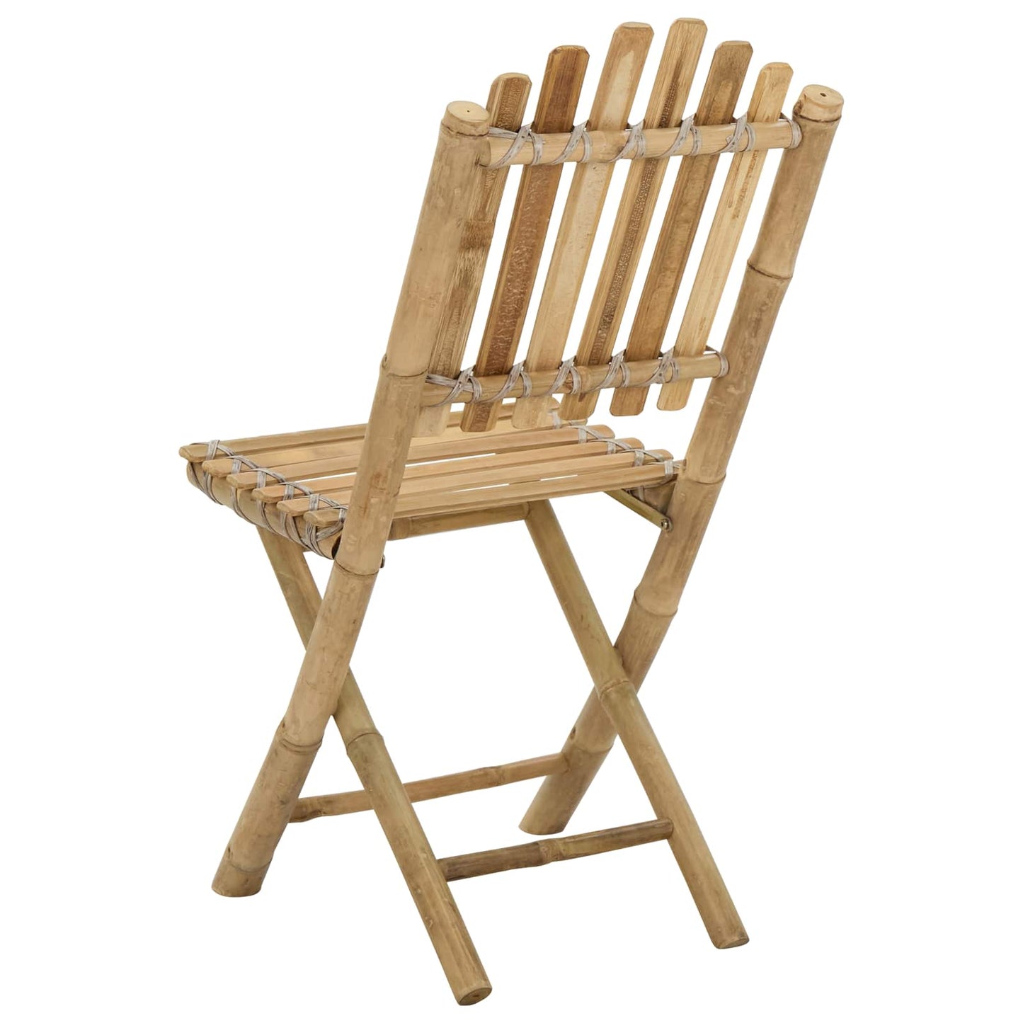Sedia da Giardino 4 pcs Naturale 42 x 53 x 90 cm Bambù | homemem39