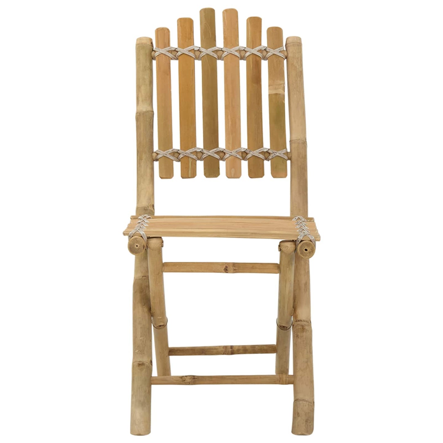 Sedia da Giardino 4 pcs Naturale 42 x 53 x 90 cm Bambù | homemem39