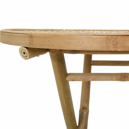 Tavolo da Giardino Naturale 80 x 70 cm Bambù | homemem39