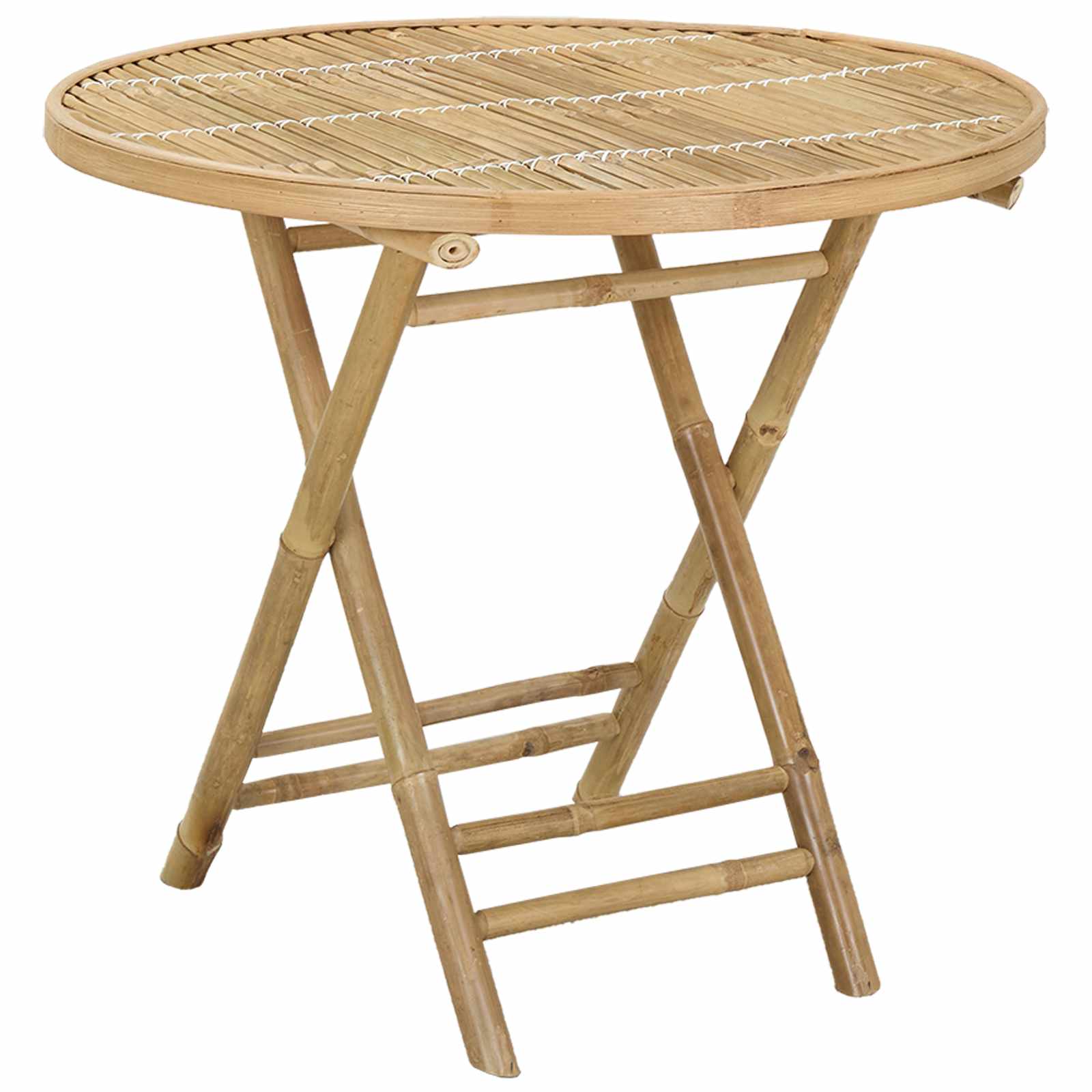 Tavolo da Giardino Naturale 80 x 70 cm Bambù | homemem39