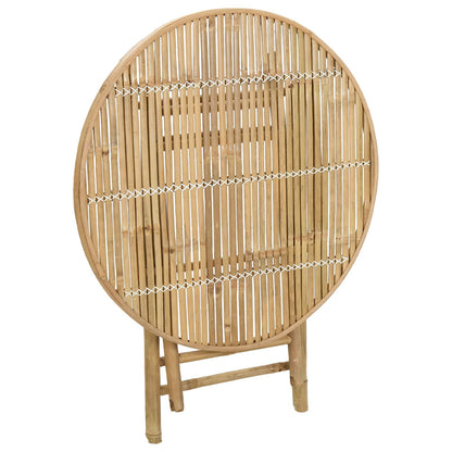 Tavolo da Giardino Naturale 80 x 70 cm Bambù | homemem39