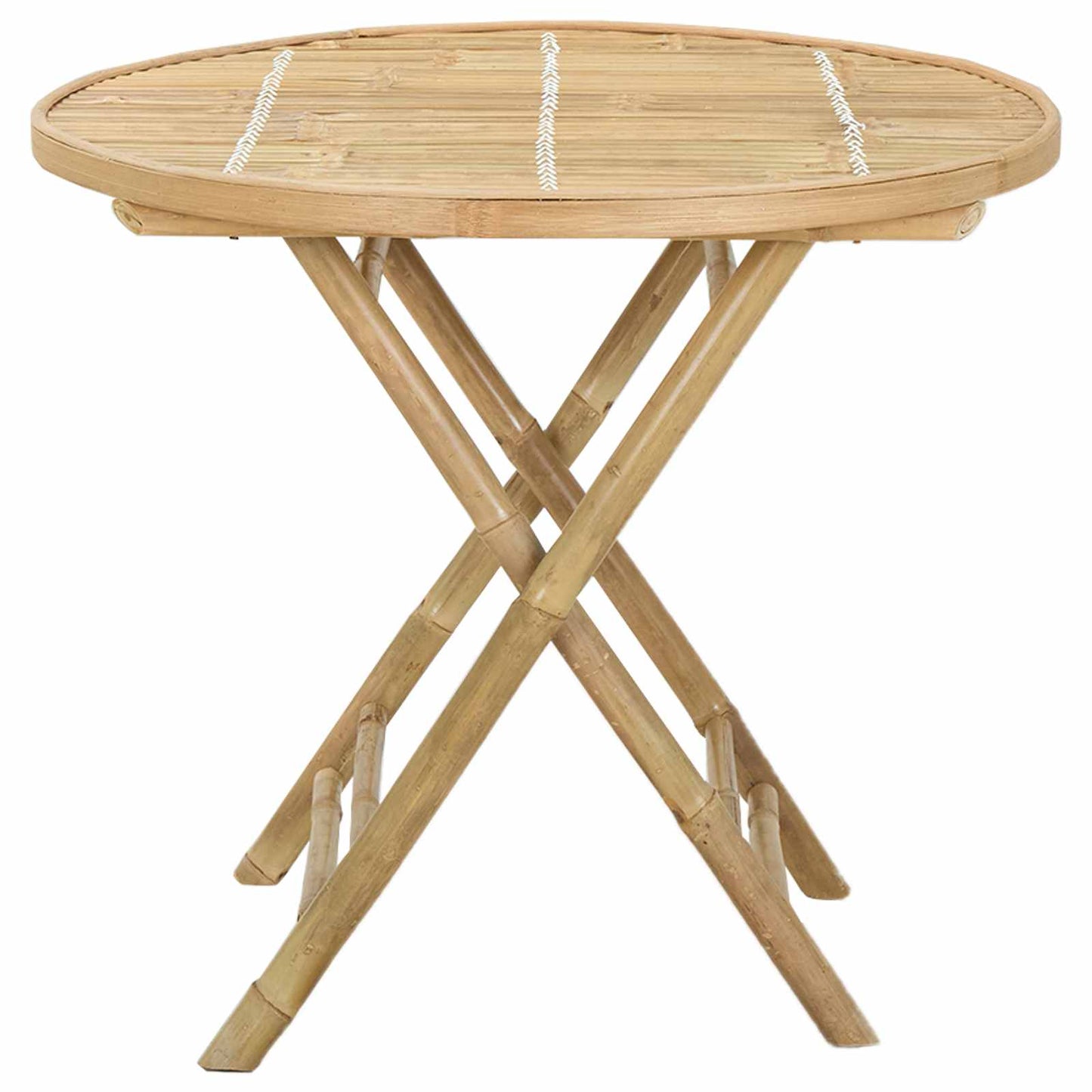 Tavolo da Giardino Naturale 80 x 70 cm Bambù | homemem39