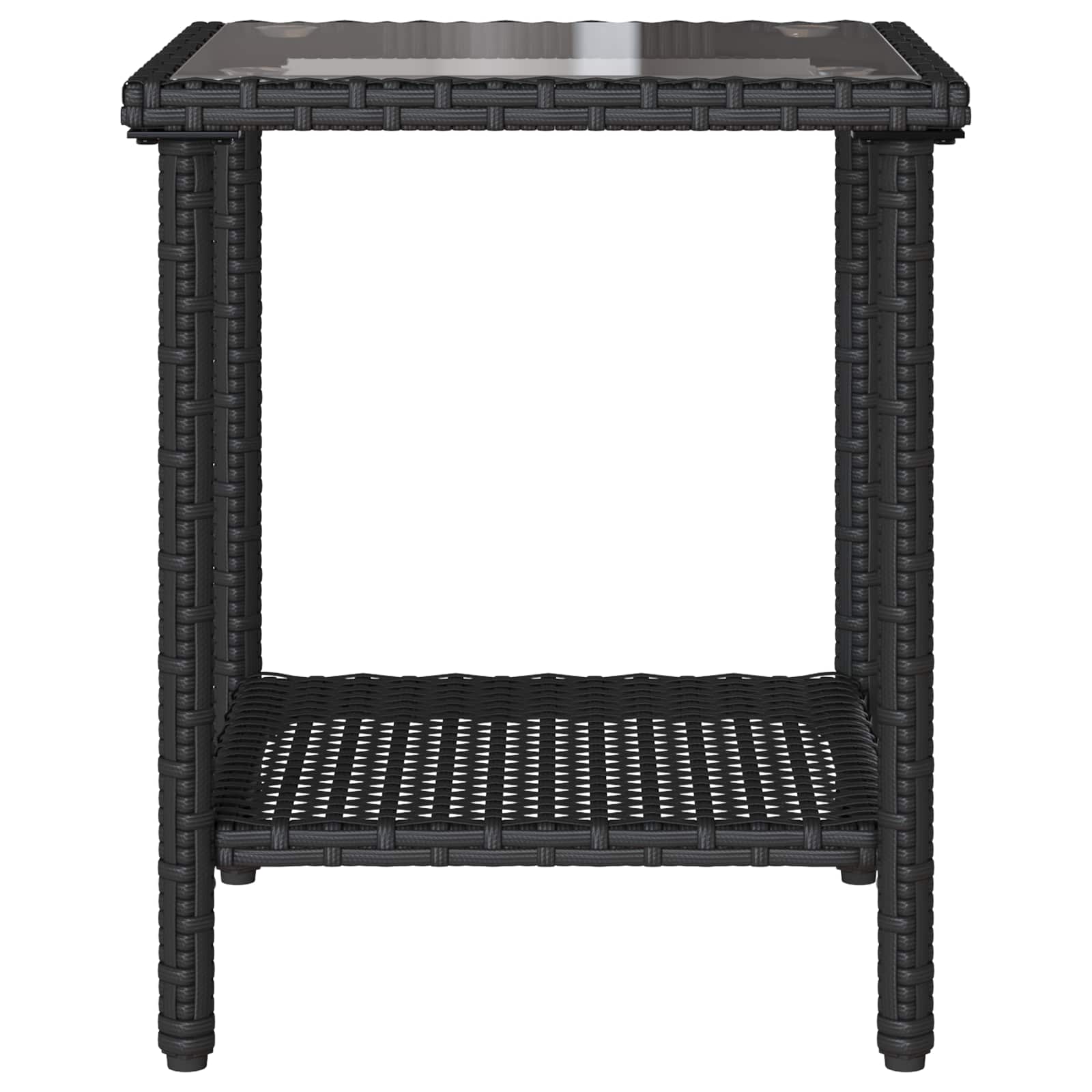 Divano da giardino 2 pcs Nero e Turchese Poly Rattan | homemem39