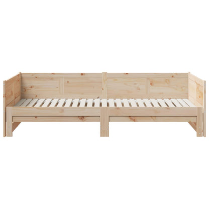 Letto Giorno Estraibile Naturale 180 x 200 cm Pino massello | homemem39