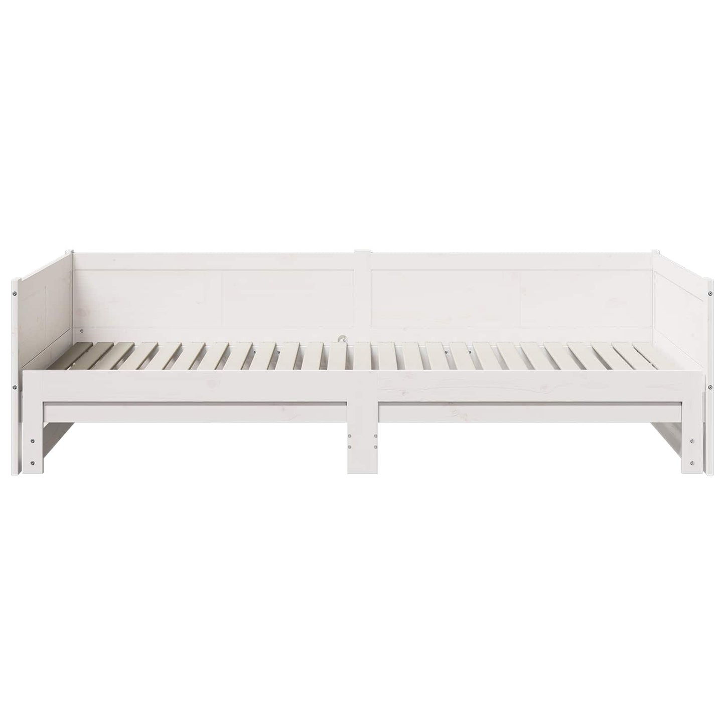 Letto Giorno Estraibile Bianco 180 x 200 cm Pino massello | homemem39
