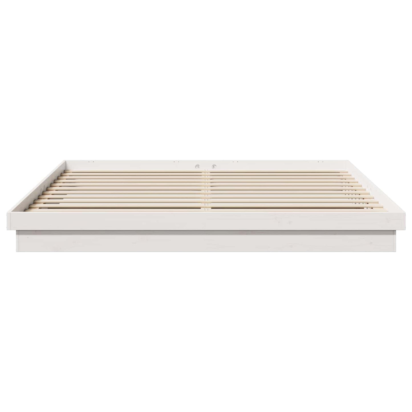 Struttura del letto Bianco 200 x 200 cm Pino massello | homemem39