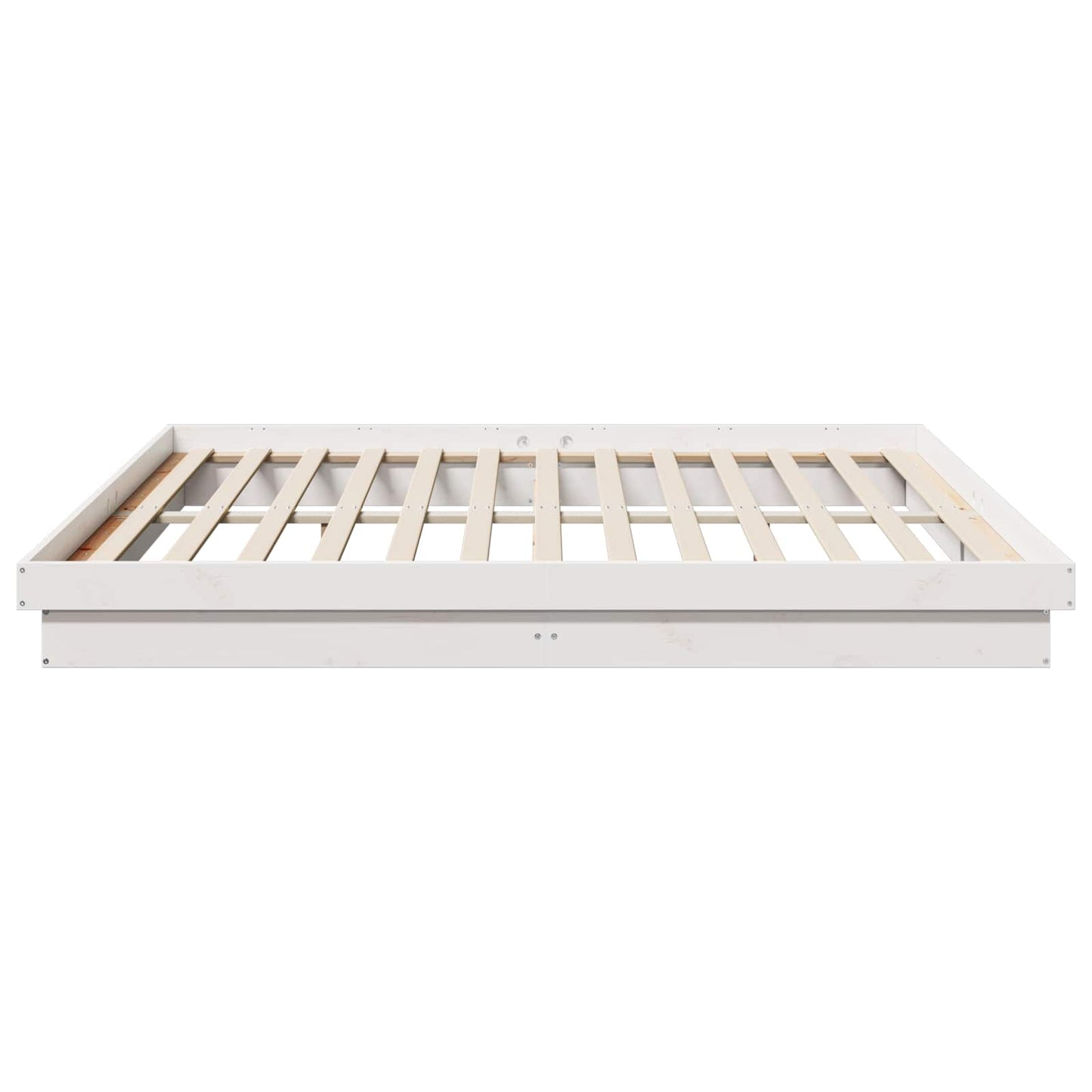 Struttura del letto Bianco 200 x 200 cm Pino massello | homemem39