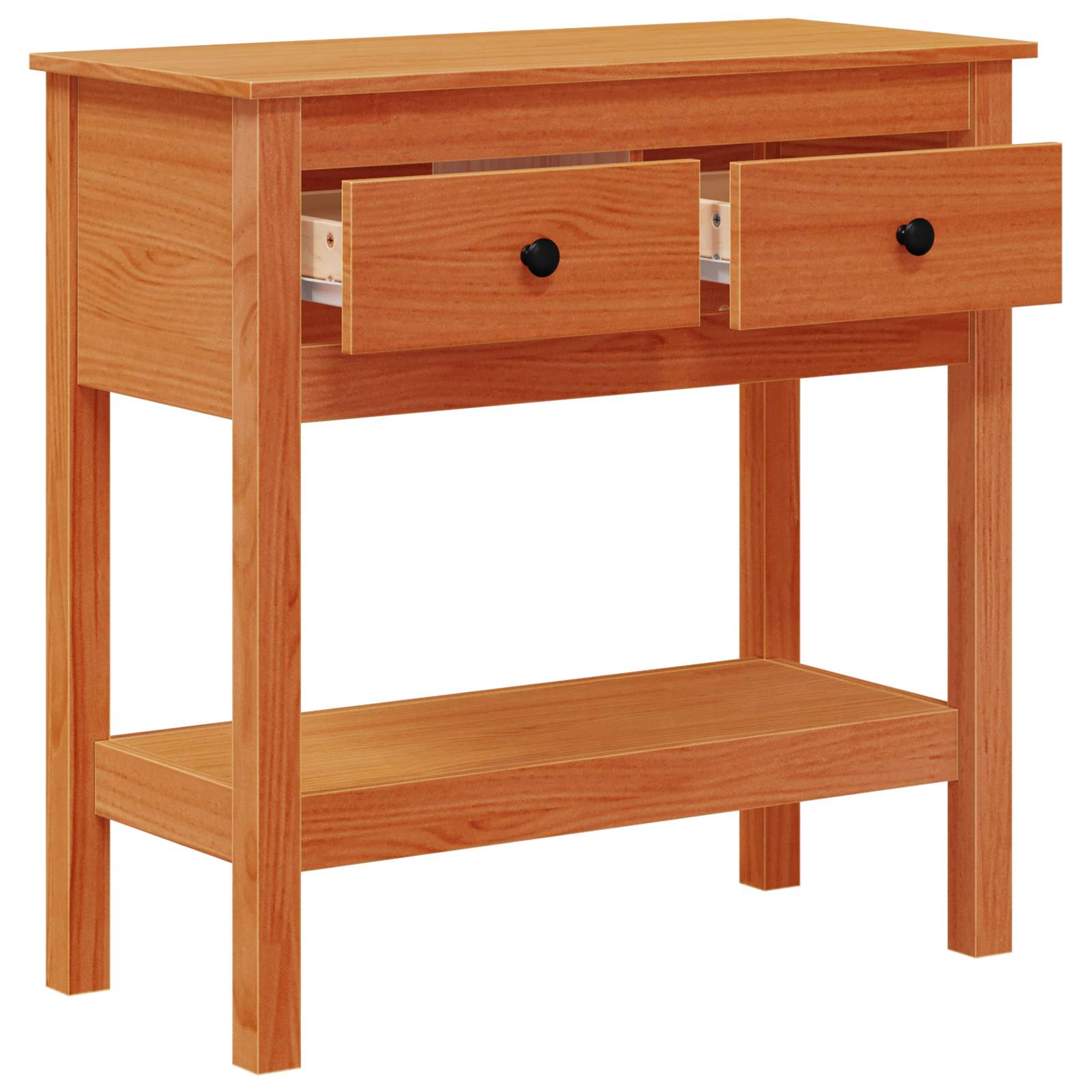 Tavolo consolle con cassetto Marrone cerato 75 x 35 x 75 cm | homemem39