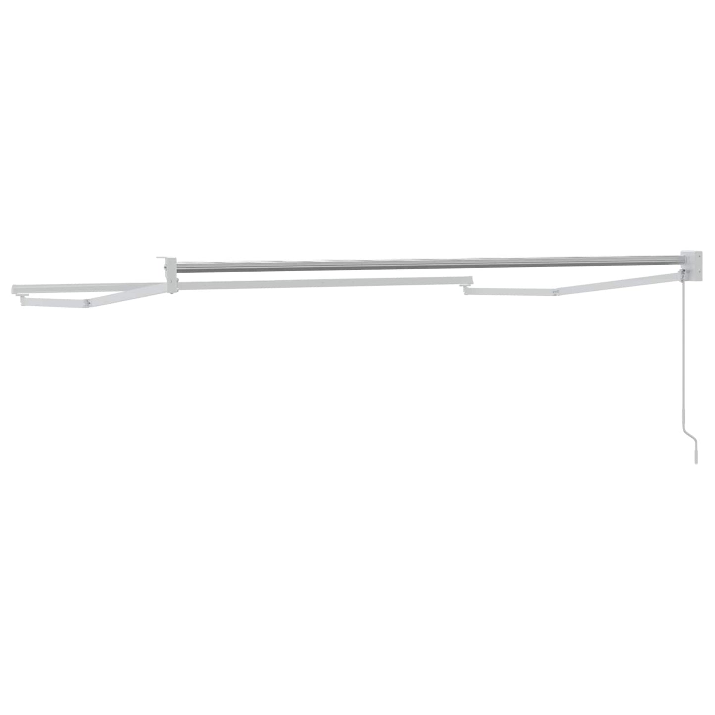 Telaio per tende da sole retrattile manuale Bianco 3 x 2 m | homemem39