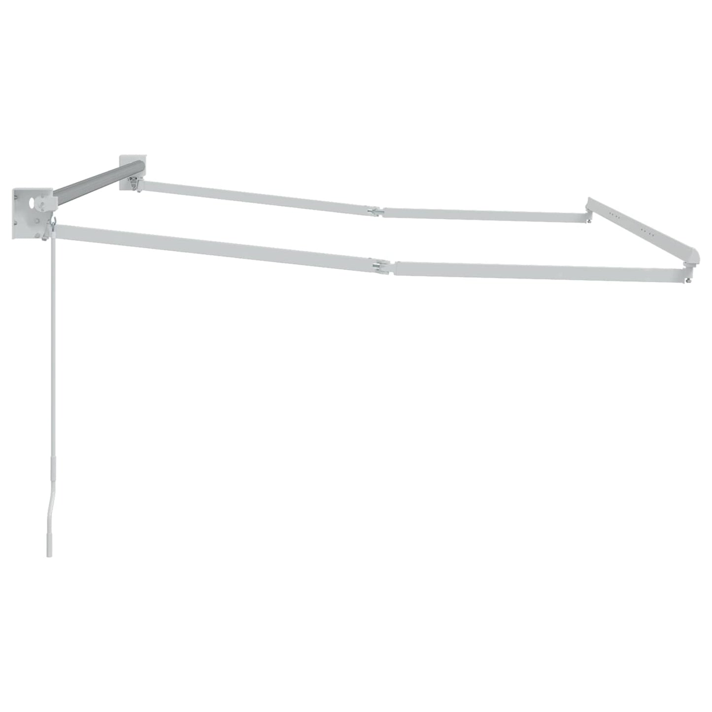 Telaio per tende da sole retrattile manuale Bianco 3 x 2 m | homemem39