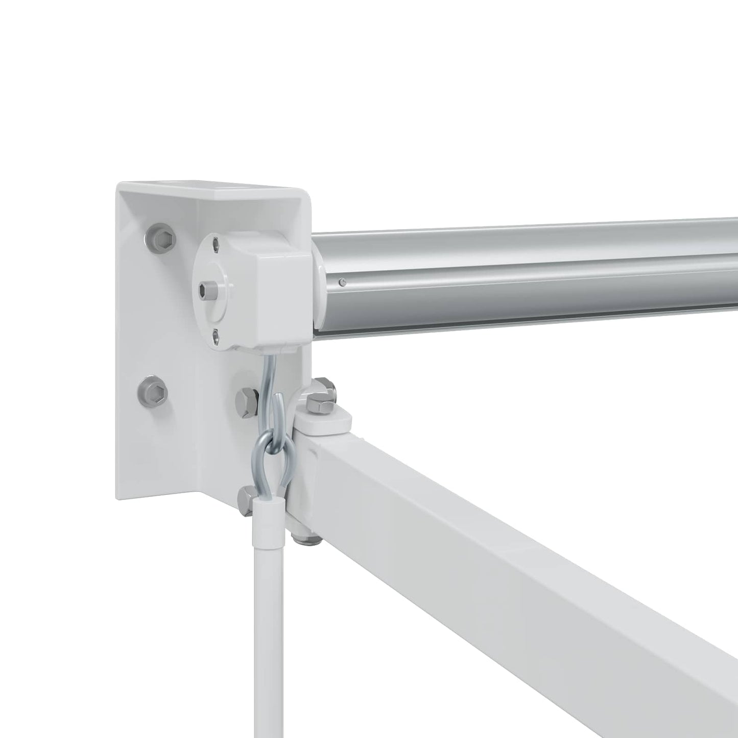 Telaio per tende da sole retrattile manuale Bianco 3,5 x 2 m | homemem39