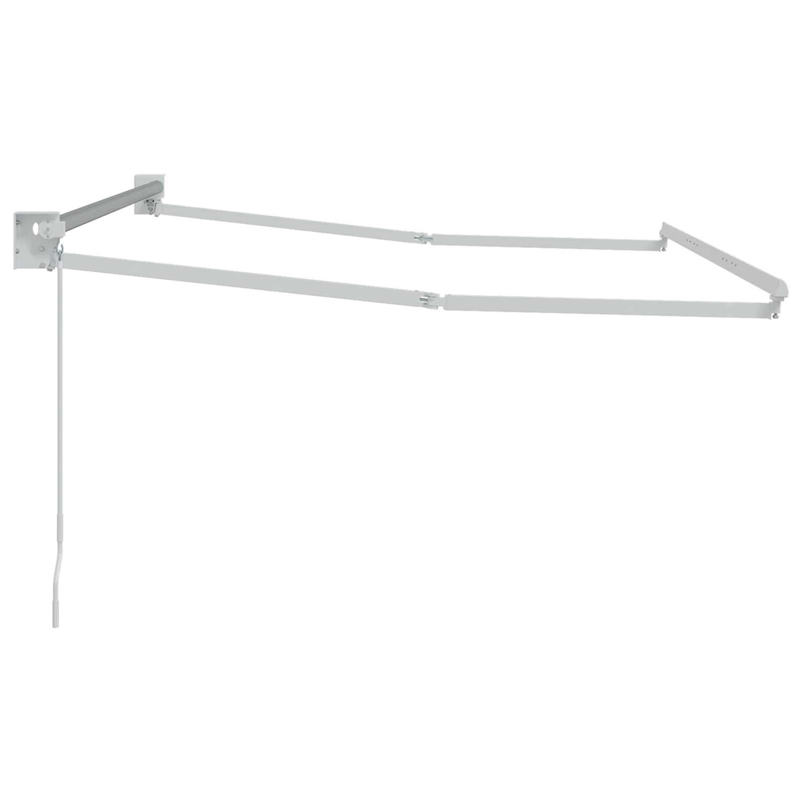 Telaio per tende da sole retrattile manuale Bianco 3,5 x 2 m | homemem39