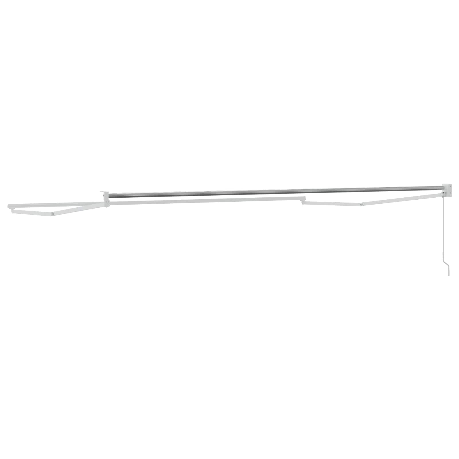 Telaio per tende da sole retrattile manuale Bianco 4 x 2 m | homemem39