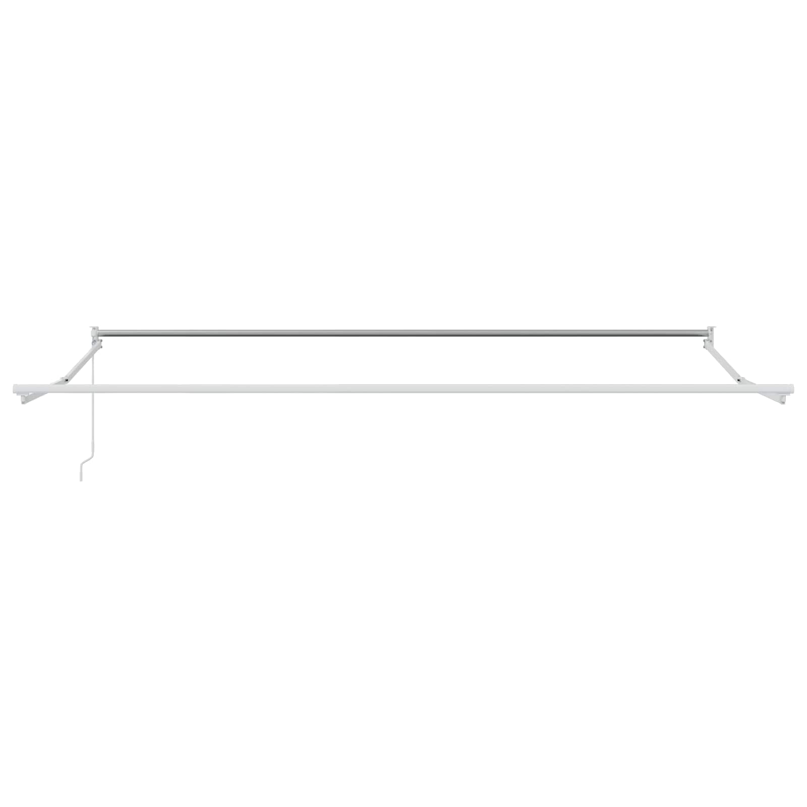 Telaio per tende da sole retrattile manuale Bianco 4 x 2 m | homemem39