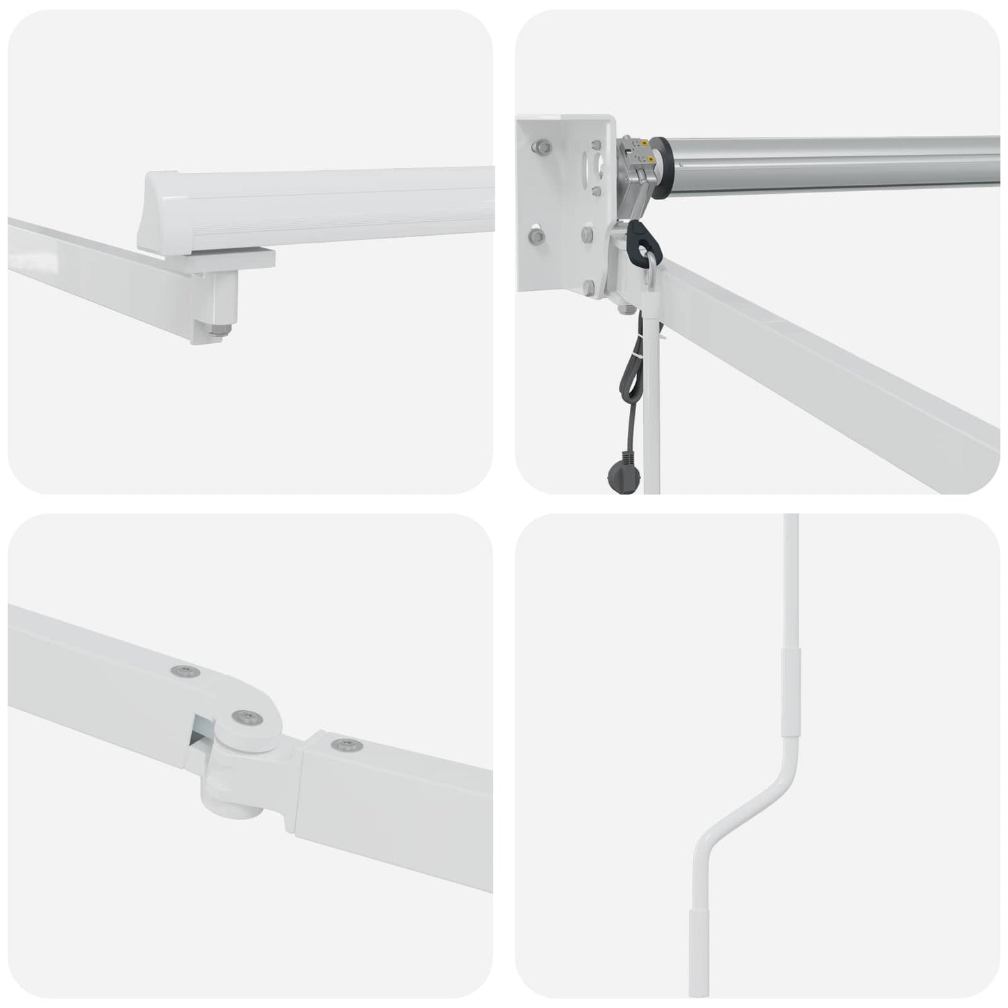 Struttura della tenda elettrica retrattile Bianco 2,5 x 2 m | homemem39