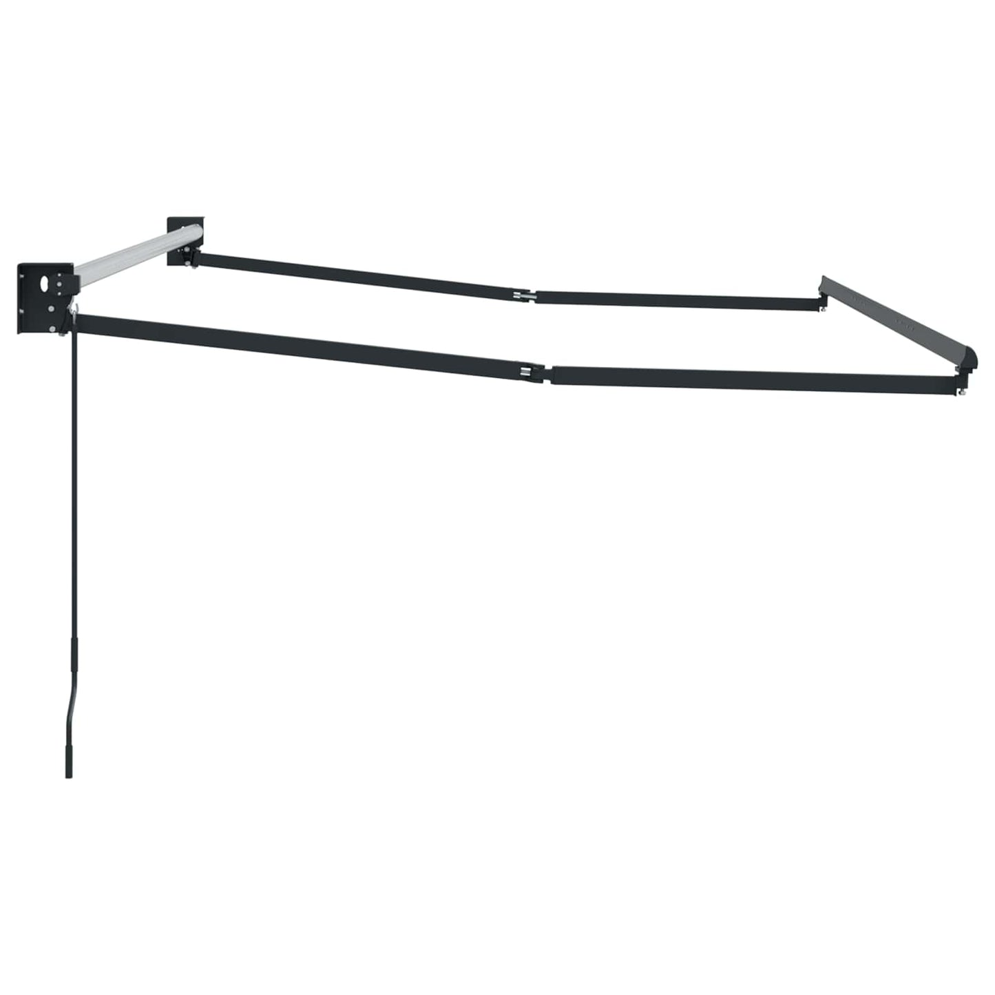 Telaio per tende da sole retrattile manuale Antracite 3,5 x 2 m | homemem39