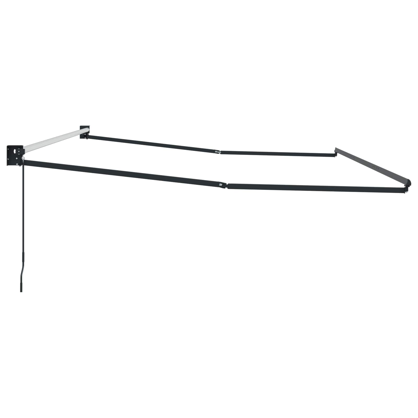 Telaio per tende da sole retrattile manuale Antracite 4 x 2 m | homemem39