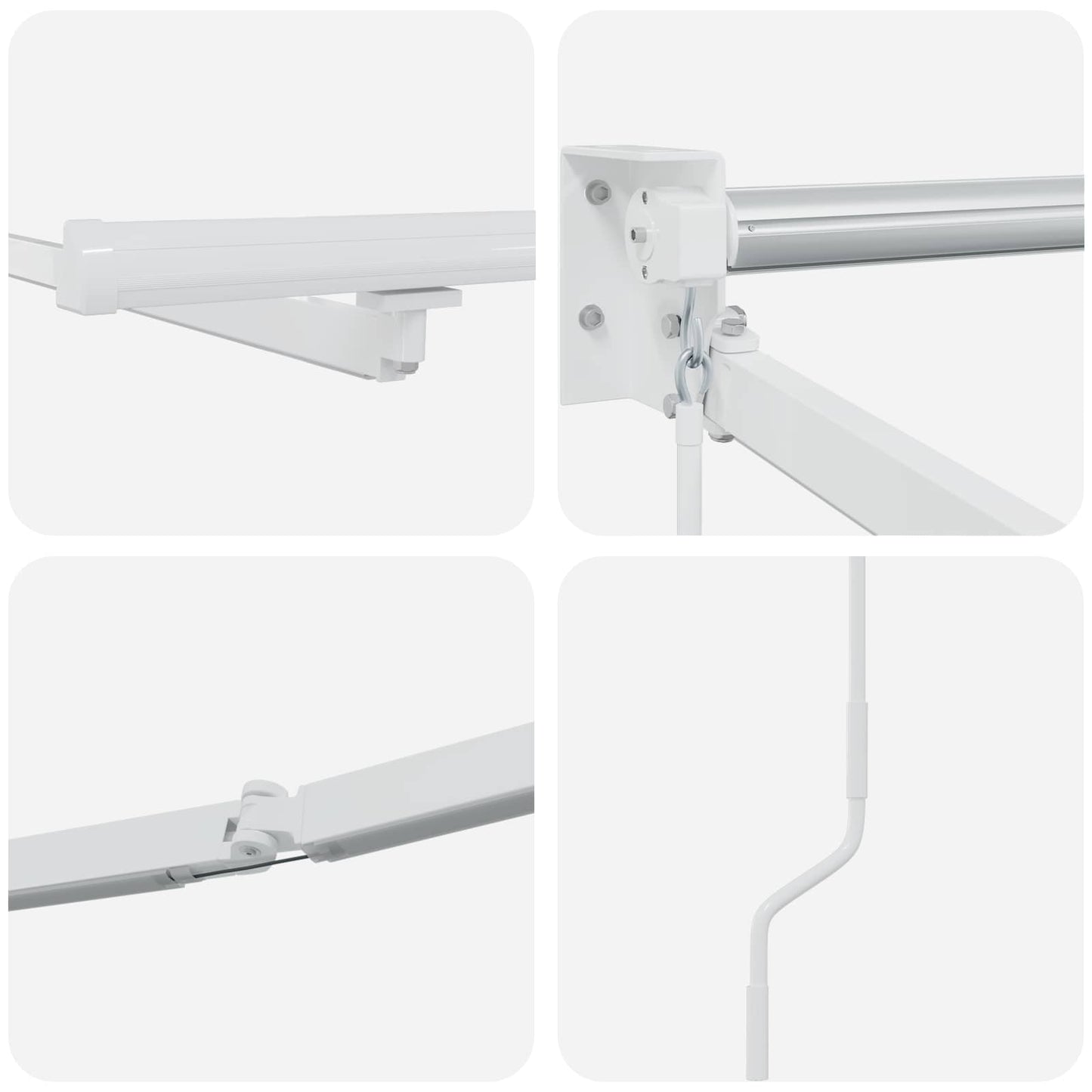 Struttura della tenda elettrica retrattile Bianco 3 x 2 m | homemem39