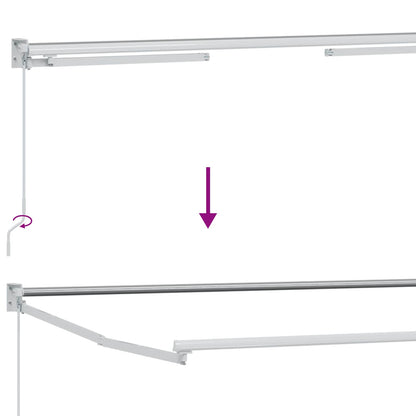 Struttura della tenda elettrica retrattile Bianco 3,5 x 2 m - homemem39