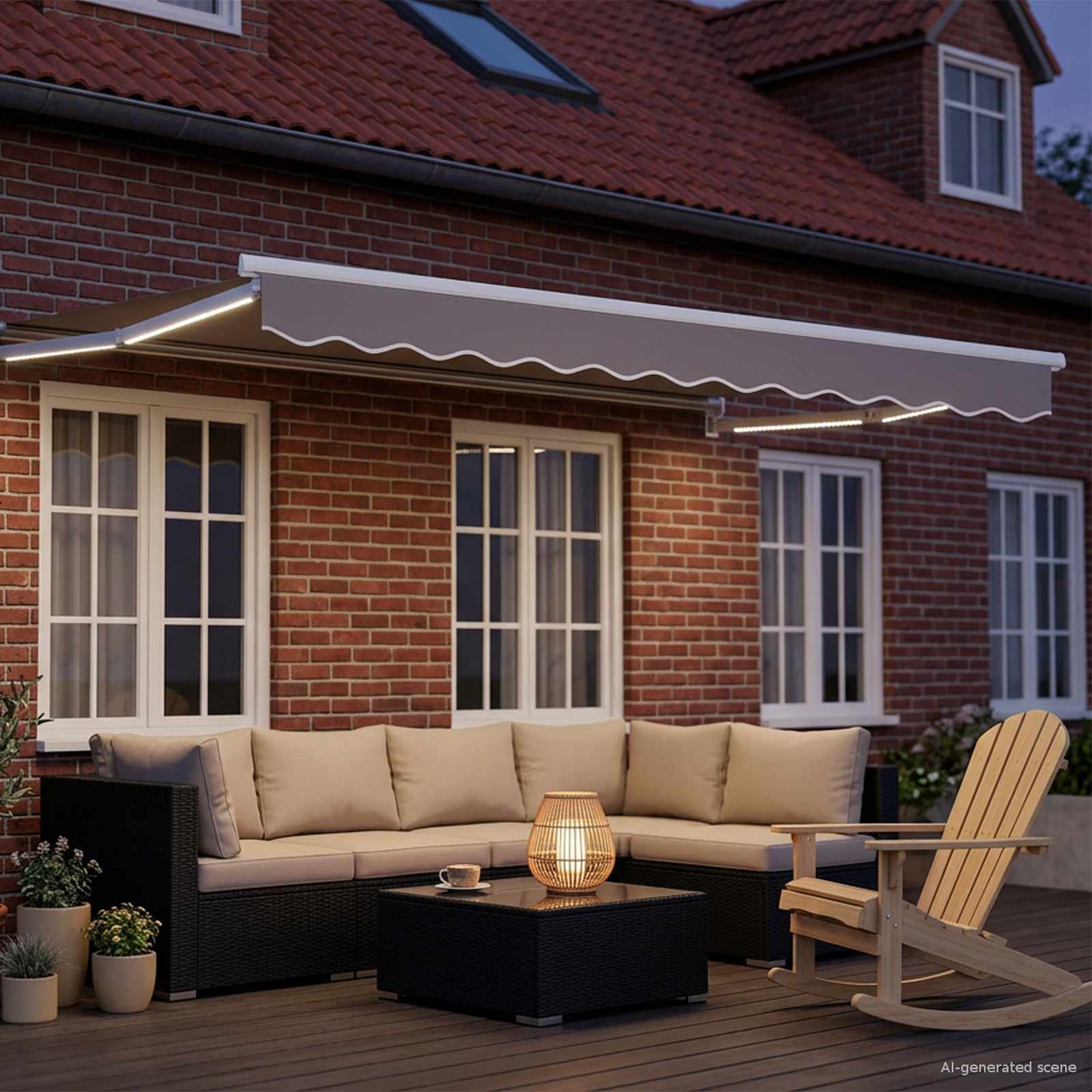 Struttura della tenda elettrica retrattile Bianco 3 x 2,5 m | homemem39