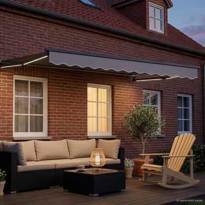 Struttura della tenda elettrica retrattile Antracite 2,5 x 2 m | homemem39