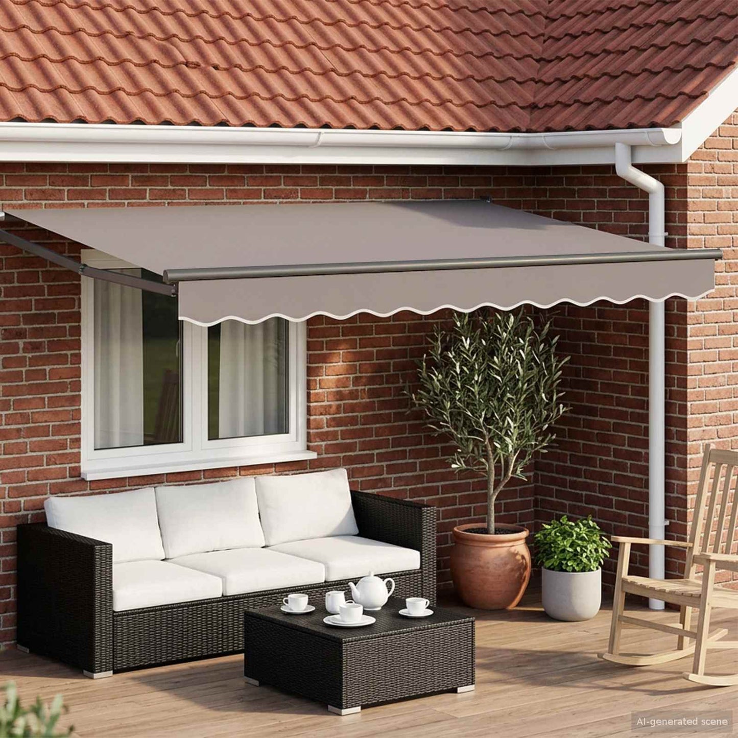 Struttura della tenda elettrica retrattile Antracite 3 x 2,5 m | homemem39
